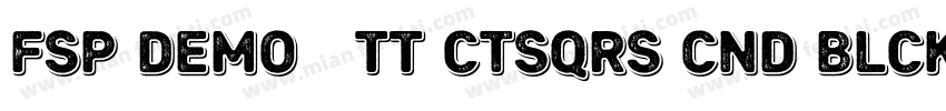 FSP DEMO   TT ctsqrs Cnd Blck Regul字体转换